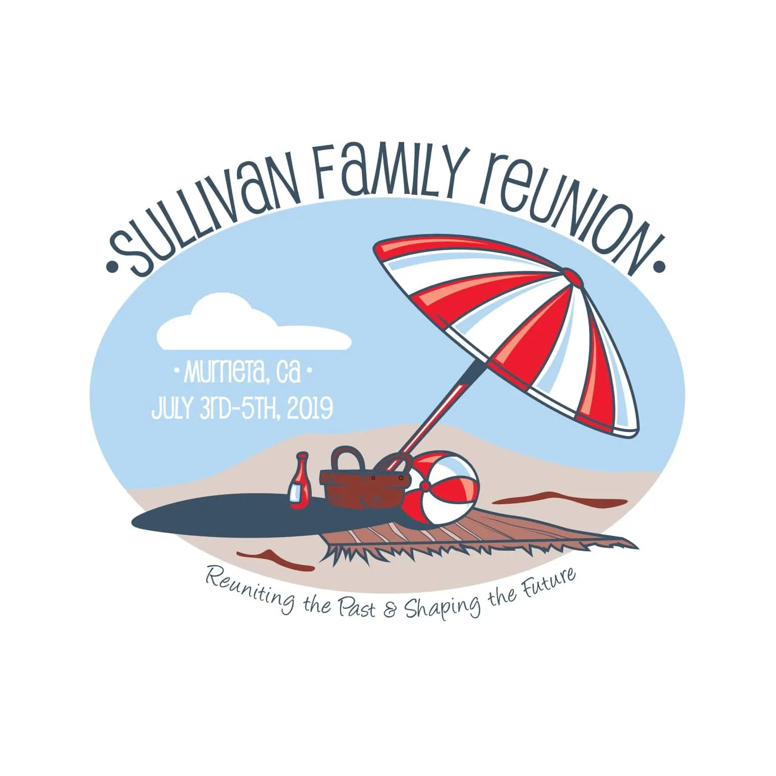 Beach Family Reunion T-Shirt Design RMC-8