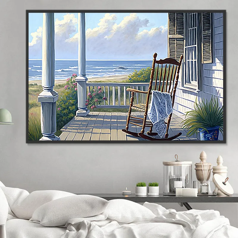 Beach Paint By Numbers Kits UK MJ8541
