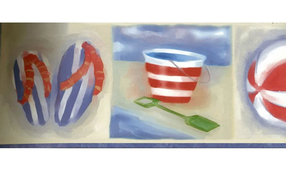 Beach Sand Box GU92261 Wallpaper Border