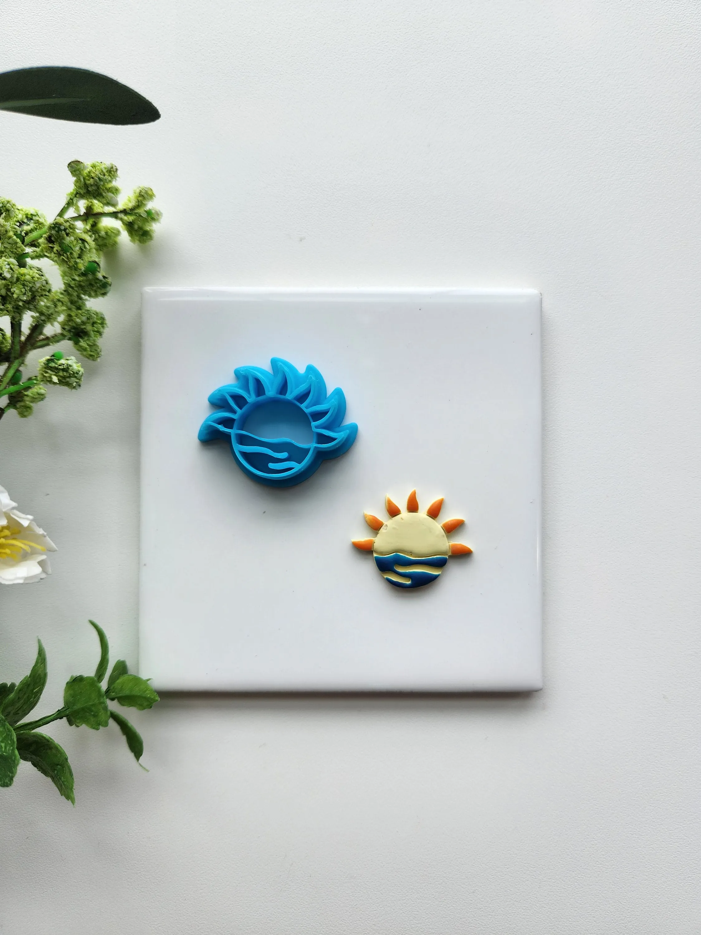 Beach Sunset | Beach Polymer Clay Cutter