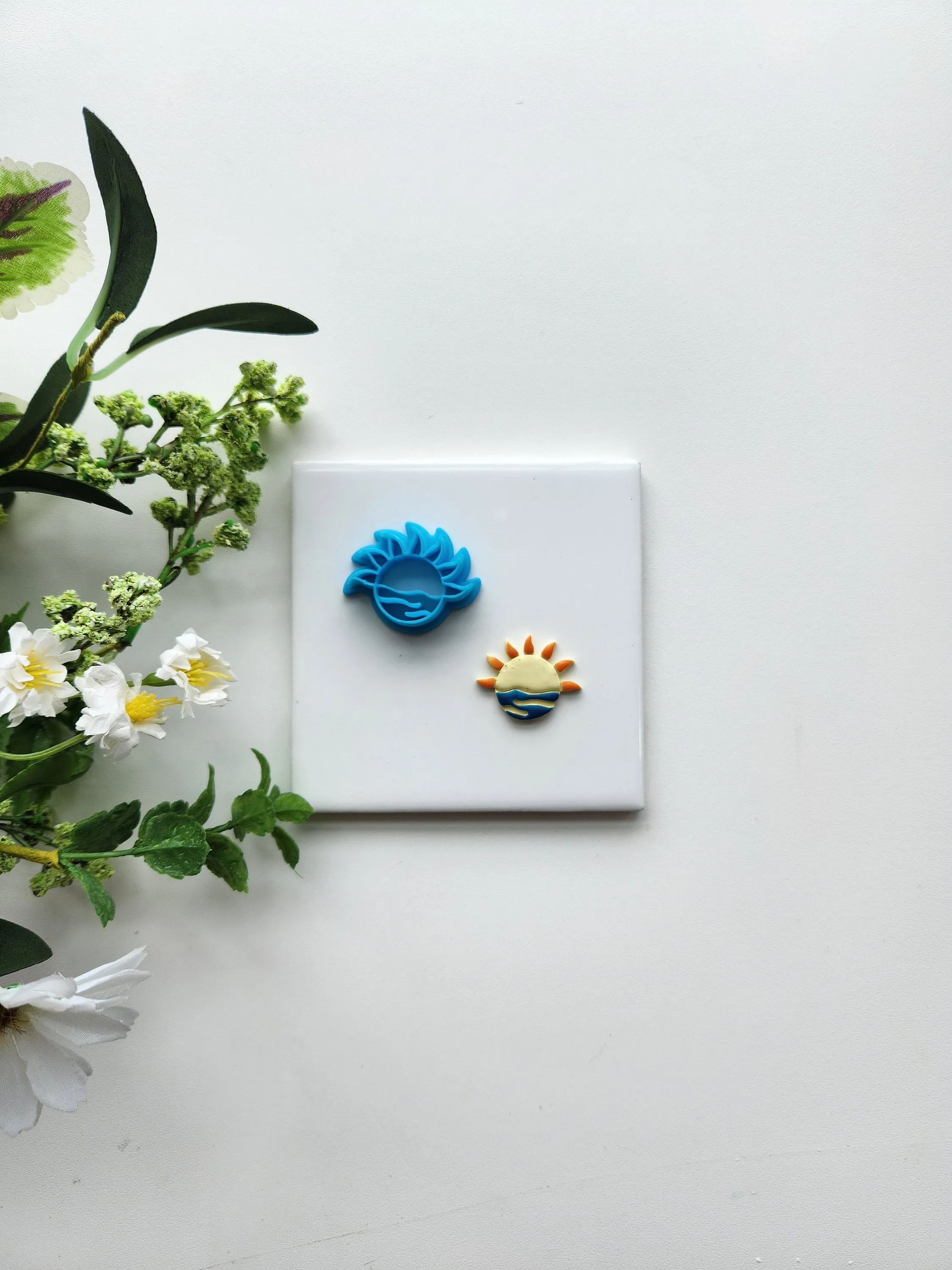 Beach Sunset | Beach Polymer Clay Cutter