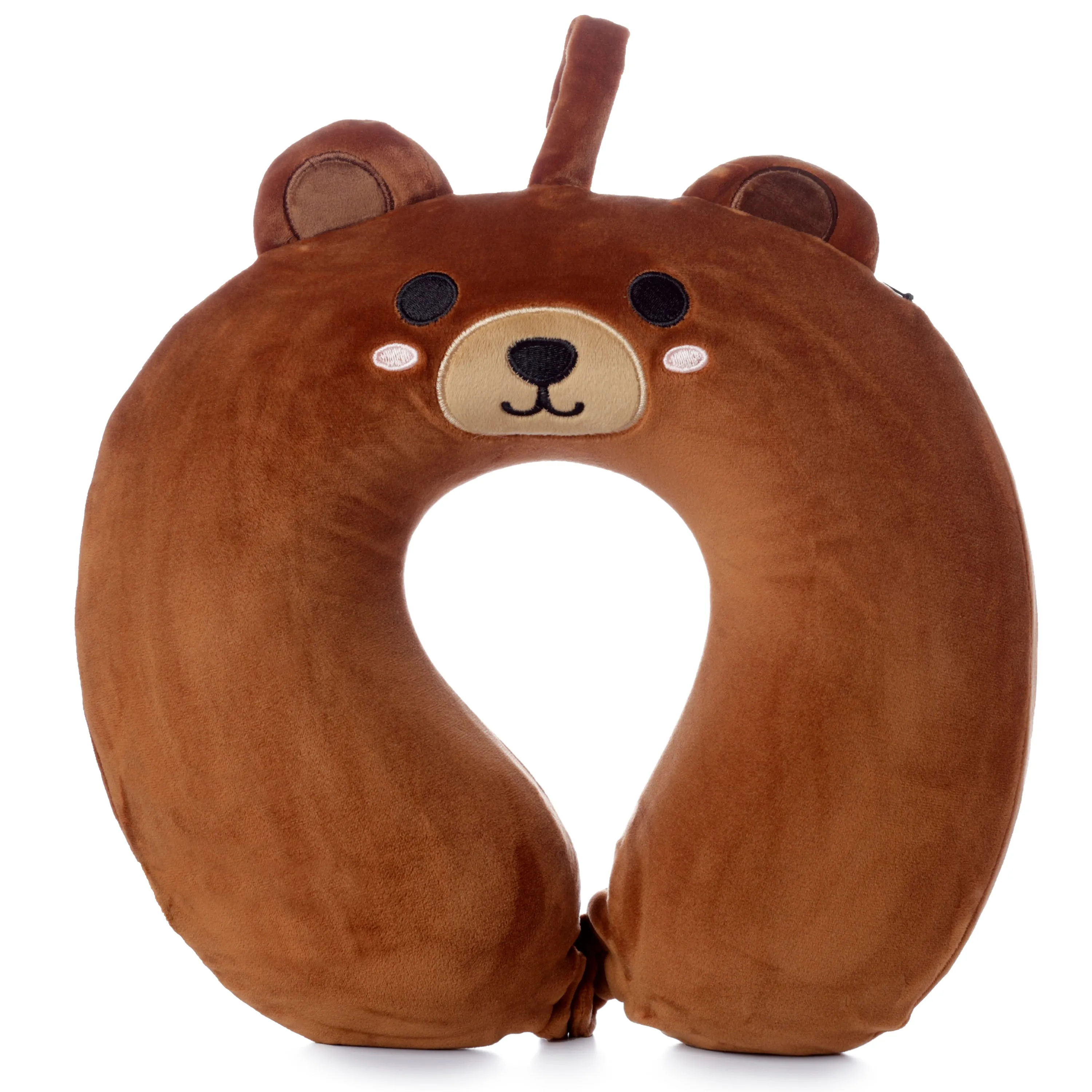 Bear Relaxeazzz Plush Memory Foam Travel Pillow