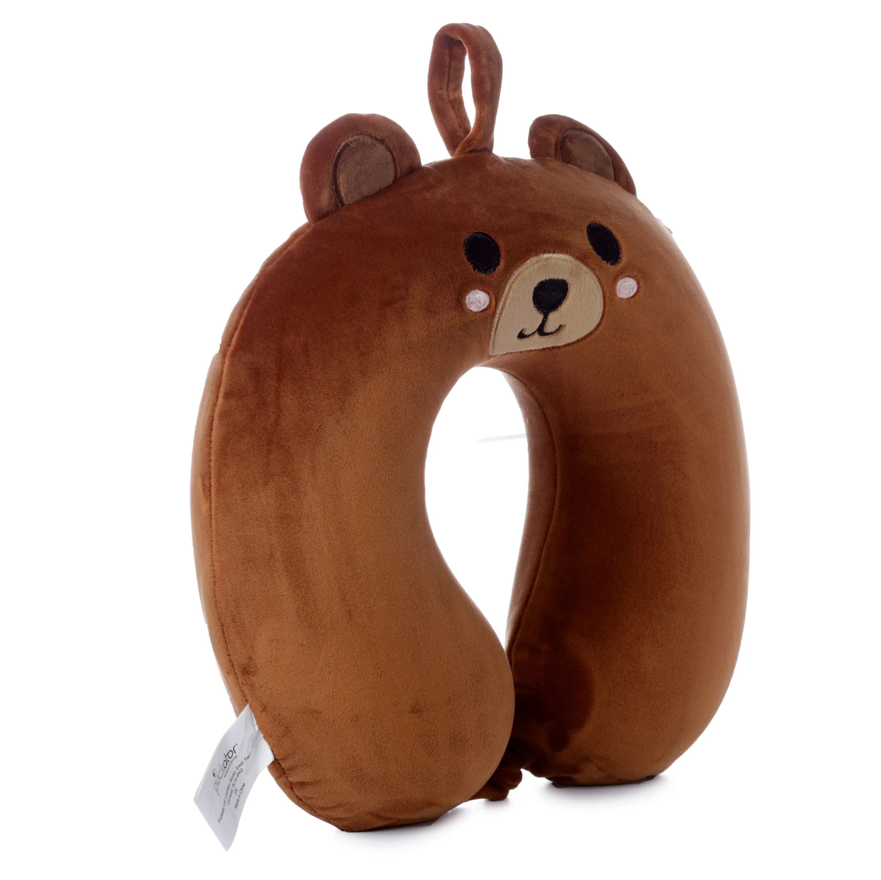 Bear Relaxeazzz Plush Memory Foam Travel Pillow
