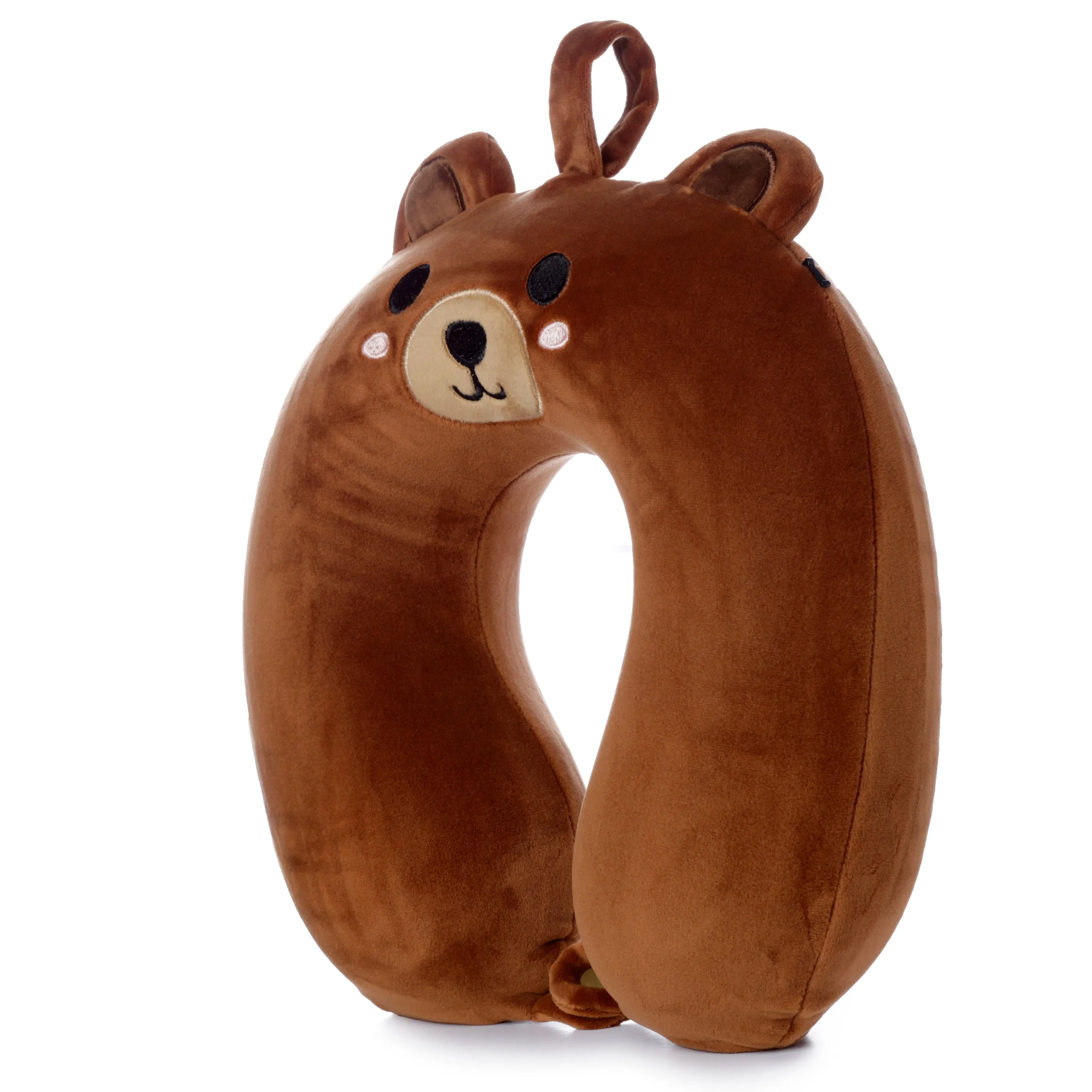 Bear Relaxeazzz Plush Memory Foam Travel Pillow