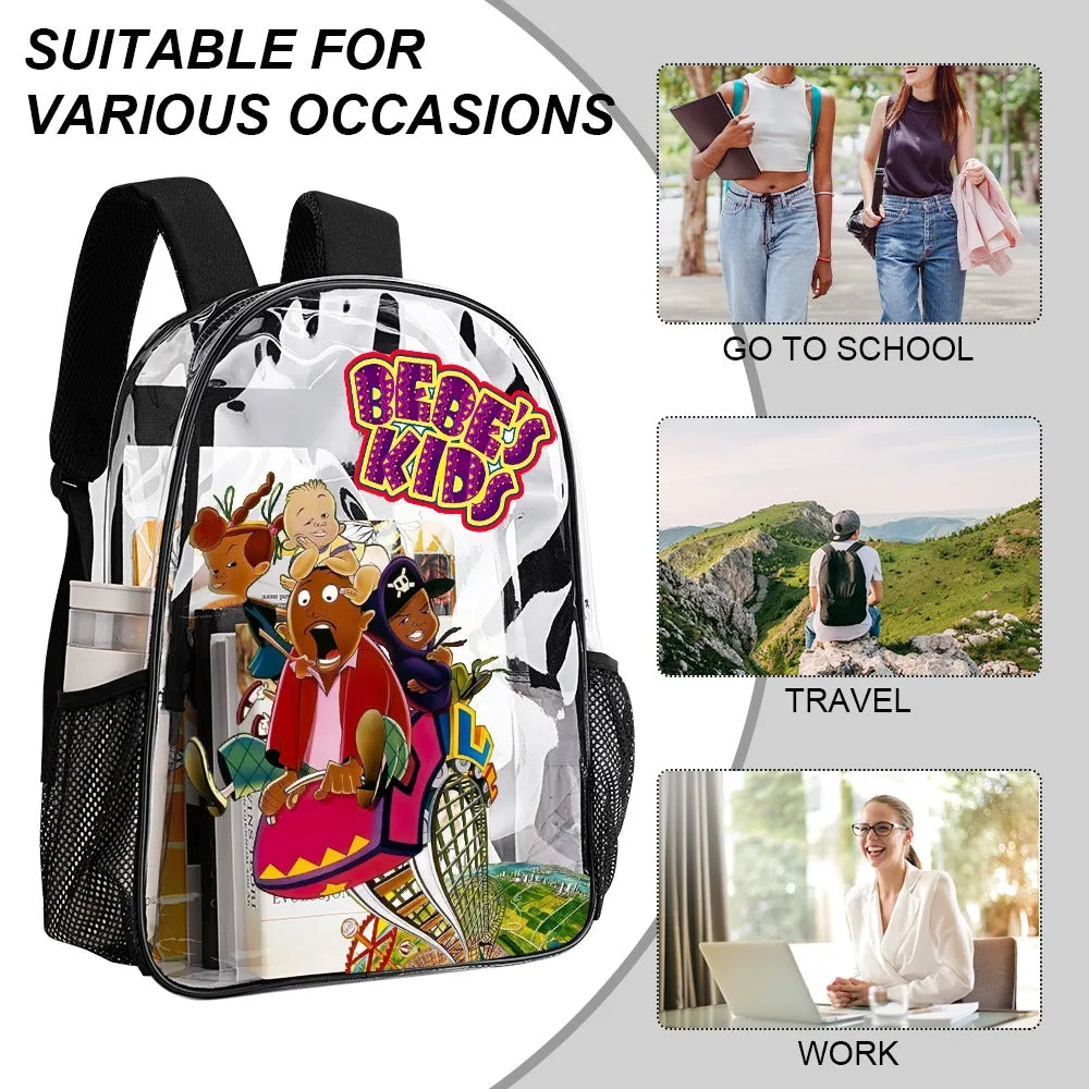 BEBE's Kids Transparent Backpack 17 Inch