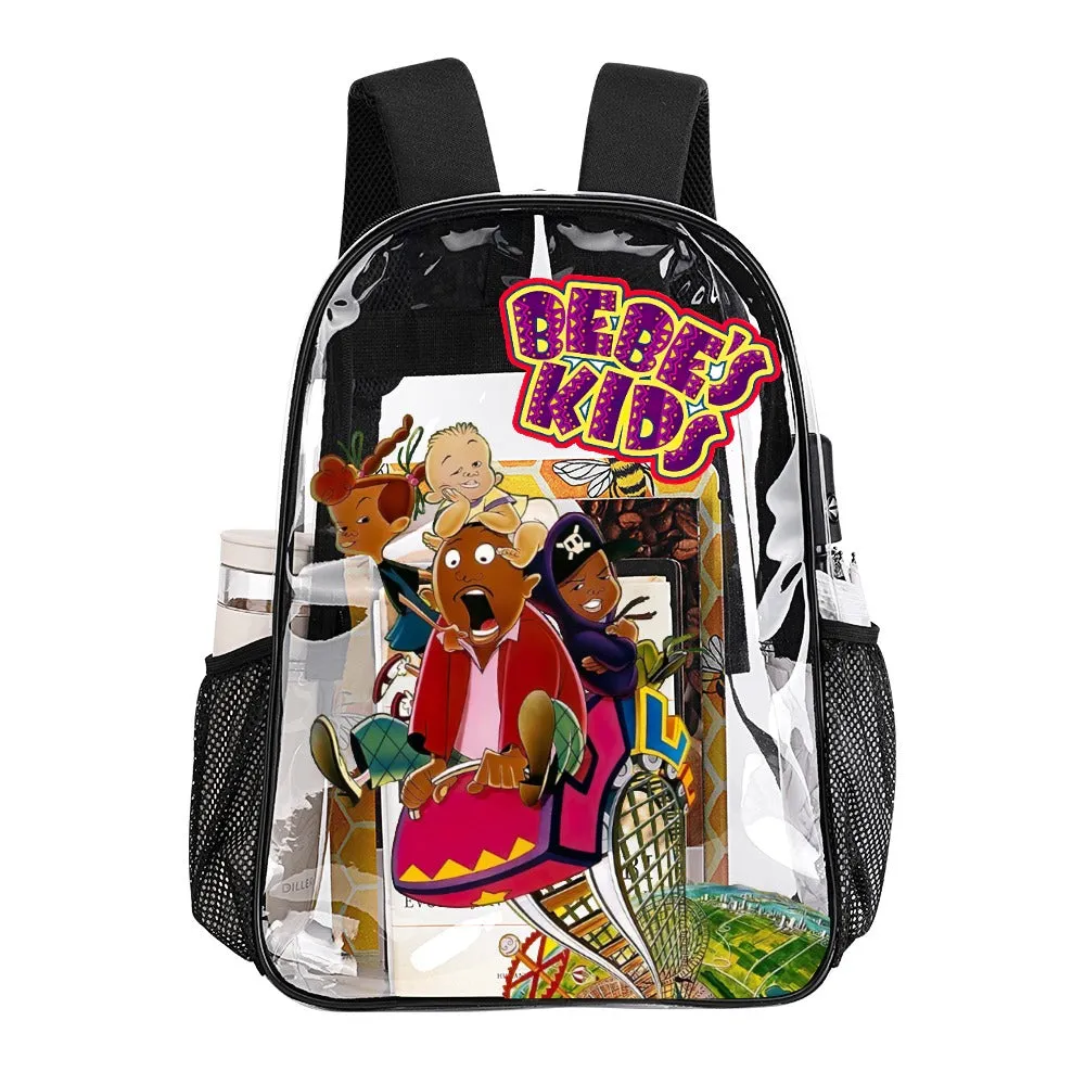 BEBE's Kids Transparent Backpack 17 Inch