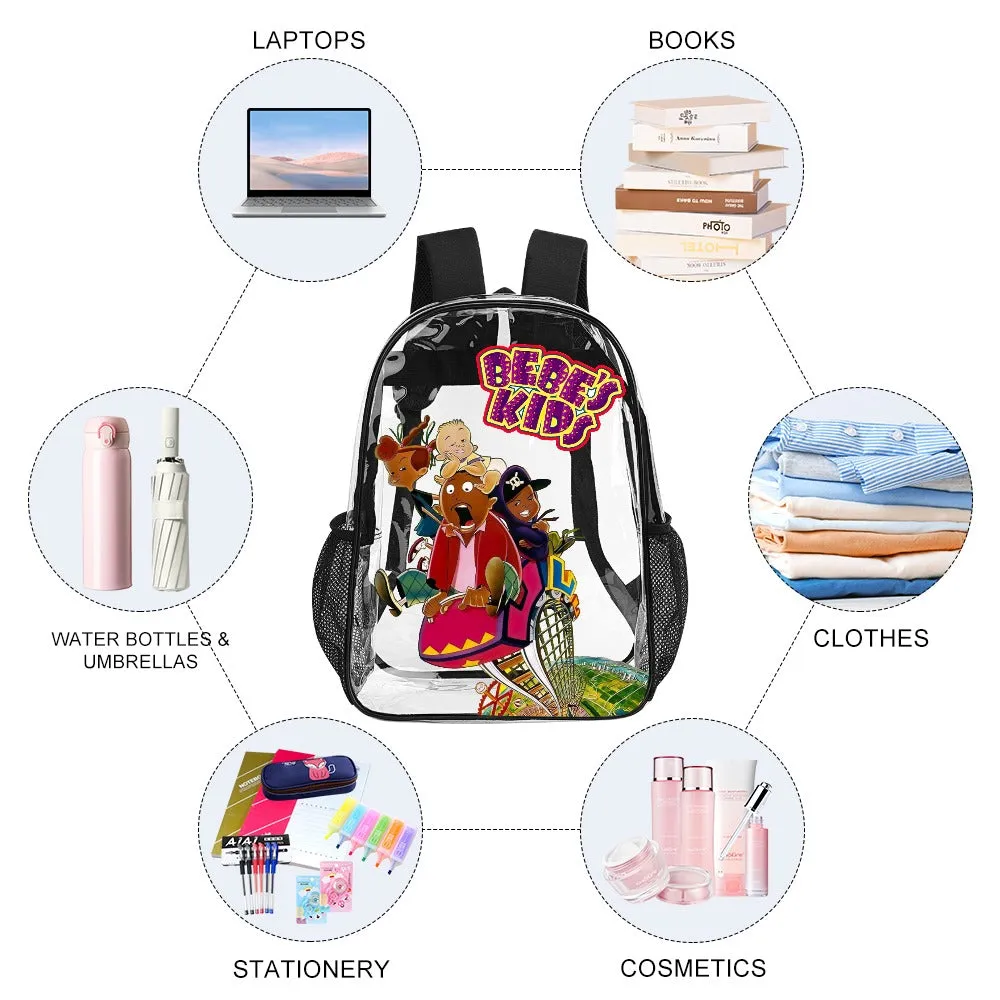 BEBE's Kids Transparent Backpack 17 Inch