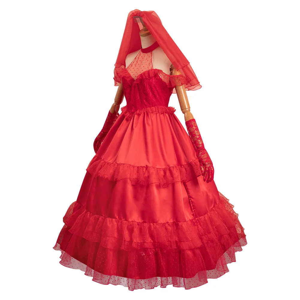 Beetlejuice Lydia Original Design Wedding Dress Cosplay Costume Outfits Halloween Carnival Suit