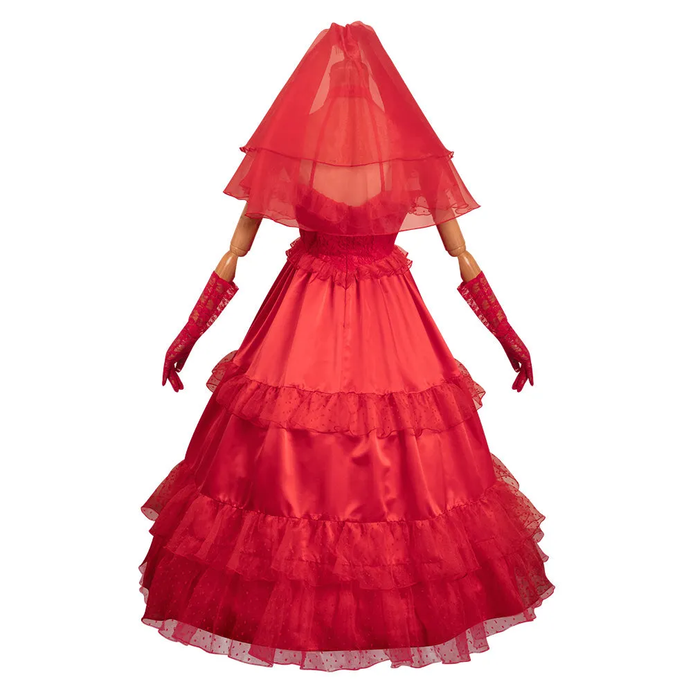 Beetlejuice Lydia Original Design Wedding Dress Cosplay Costume Outfits Halloween Carnival Suit