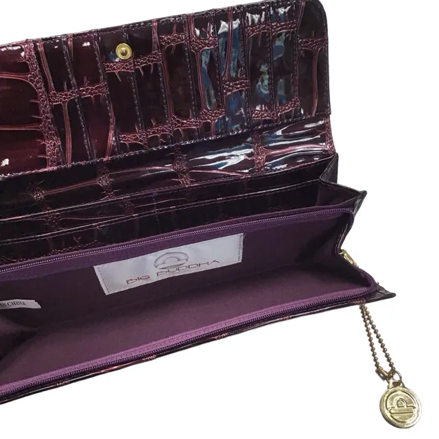 Big Buddha Maroon Clutch