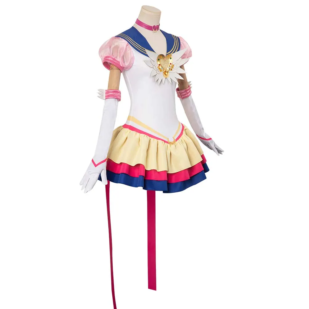 Bishoujo Senshi Sailor Moon Cosmos Tsukino Usagi Cosplay Costume Outfits Halloween Carnival Suit
