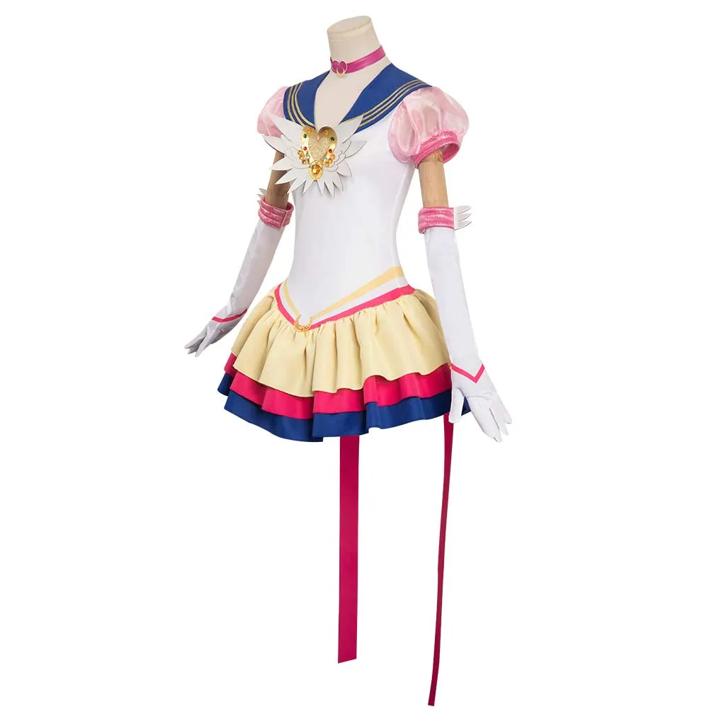 Bishoujo Senshi Sailor Moon Cosmos Tsukino Usagi Cosplay Costume Outfits Halloween Carnival Suit