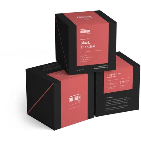 Black Chai Tea - Pyramid Tea Bags - Origin Tea