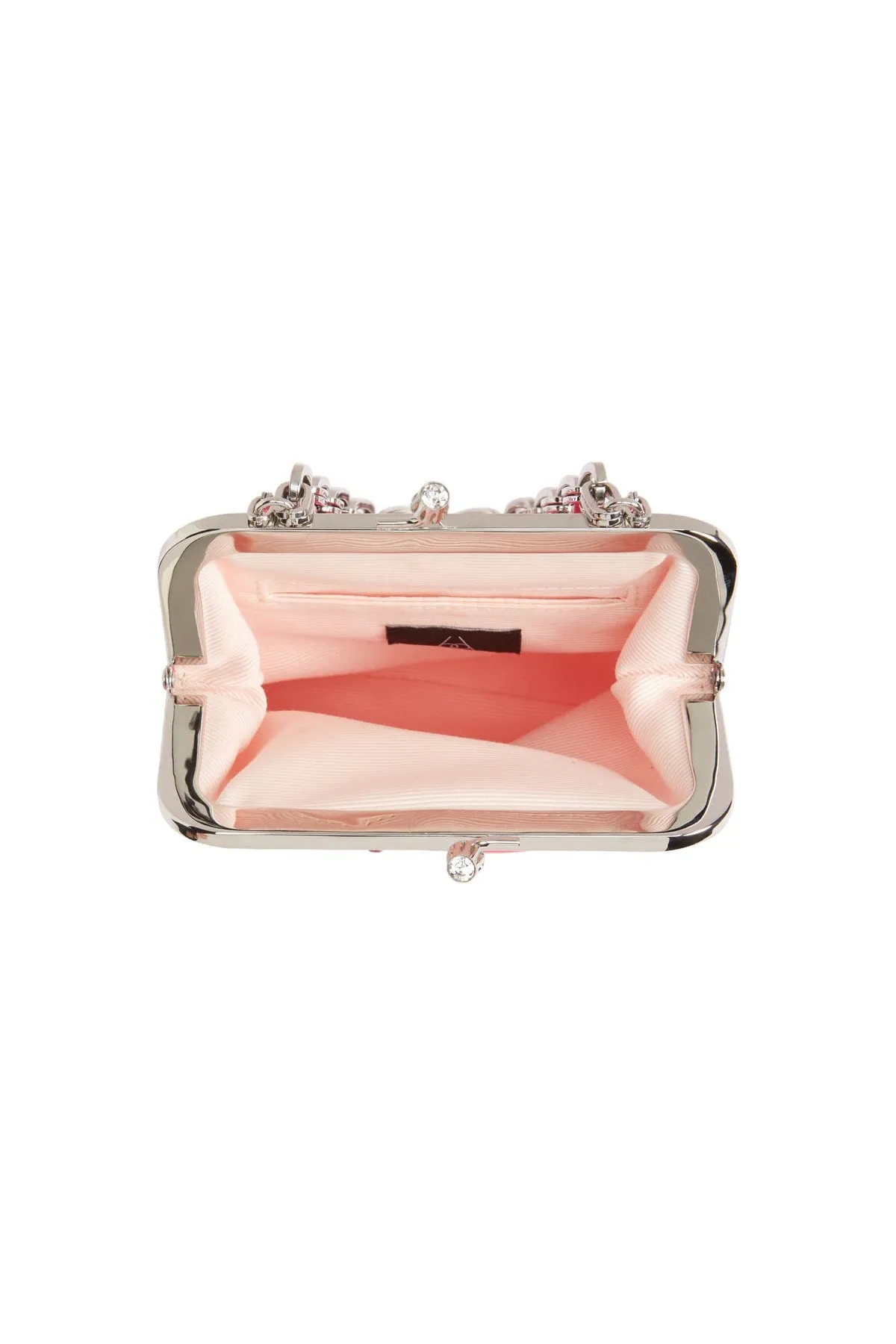 Black Curfew Clutch with Rainbow Crystals