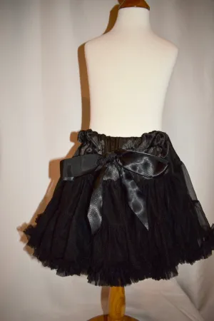 'Black Three Tier Skirt'