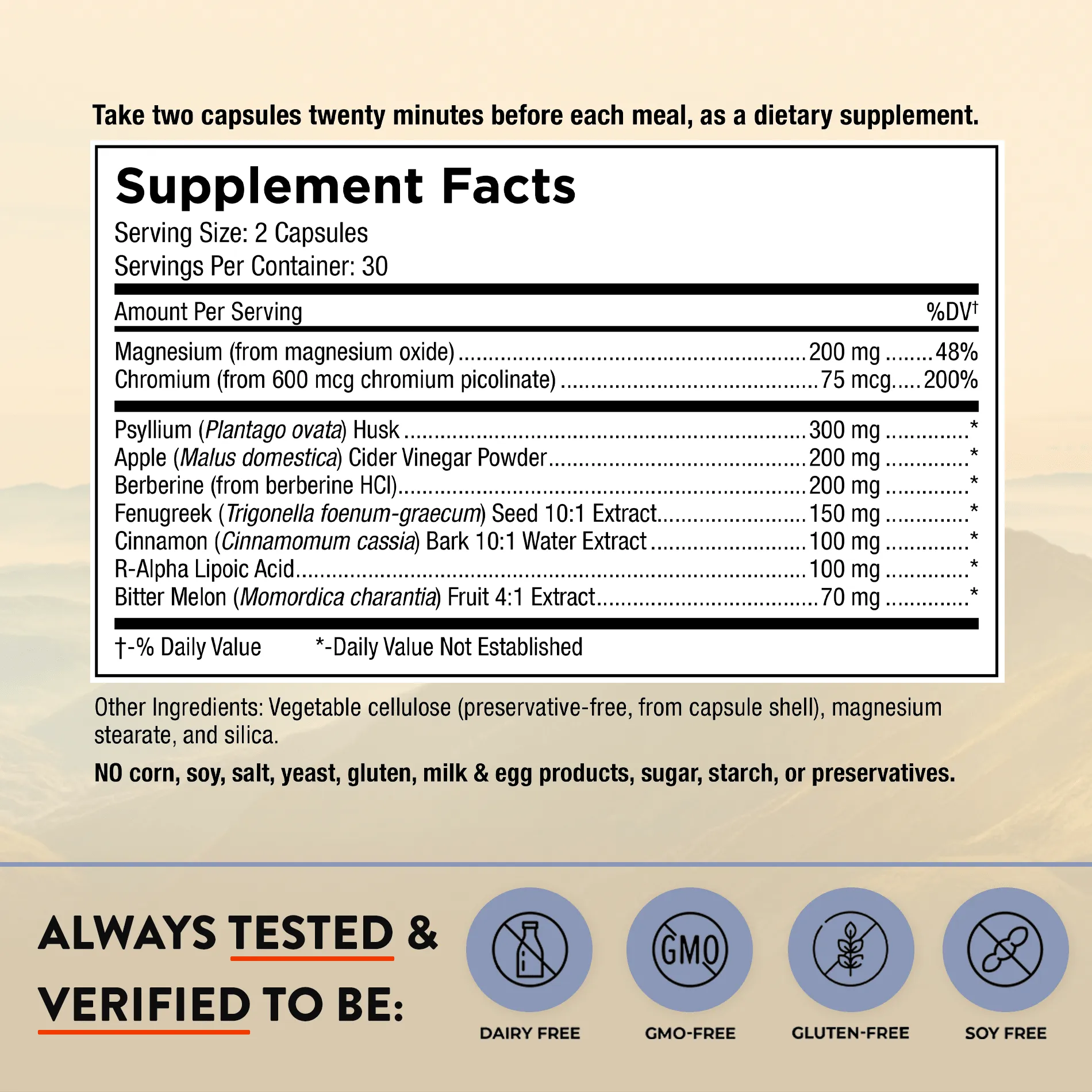 BLOOD SUGAR SUPPORT 60CT CAPS