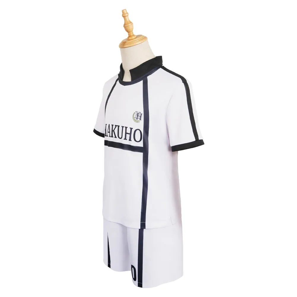 Blue Lock Reo Mikage White Team Uniform Cosplay Costume Outfits Halloween Carnival Suit