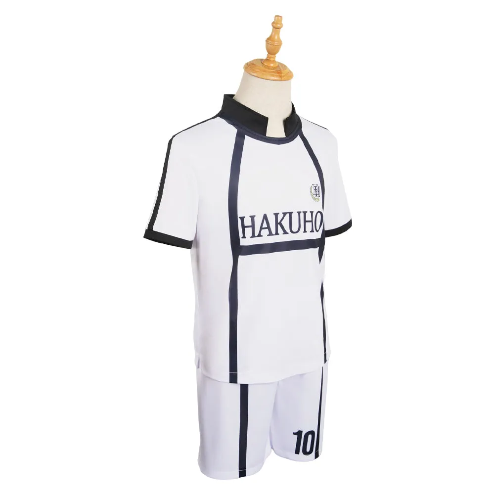Blue Lock Reo Mikage White Team Uniform Cosplay Costume Outfits Halloween Carnival Suit