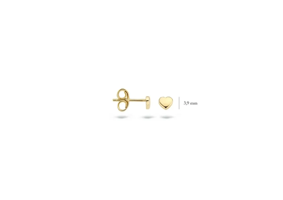 Blush - Boucles d'oreilles cœur - Or Jaune 14k (7245YGO)