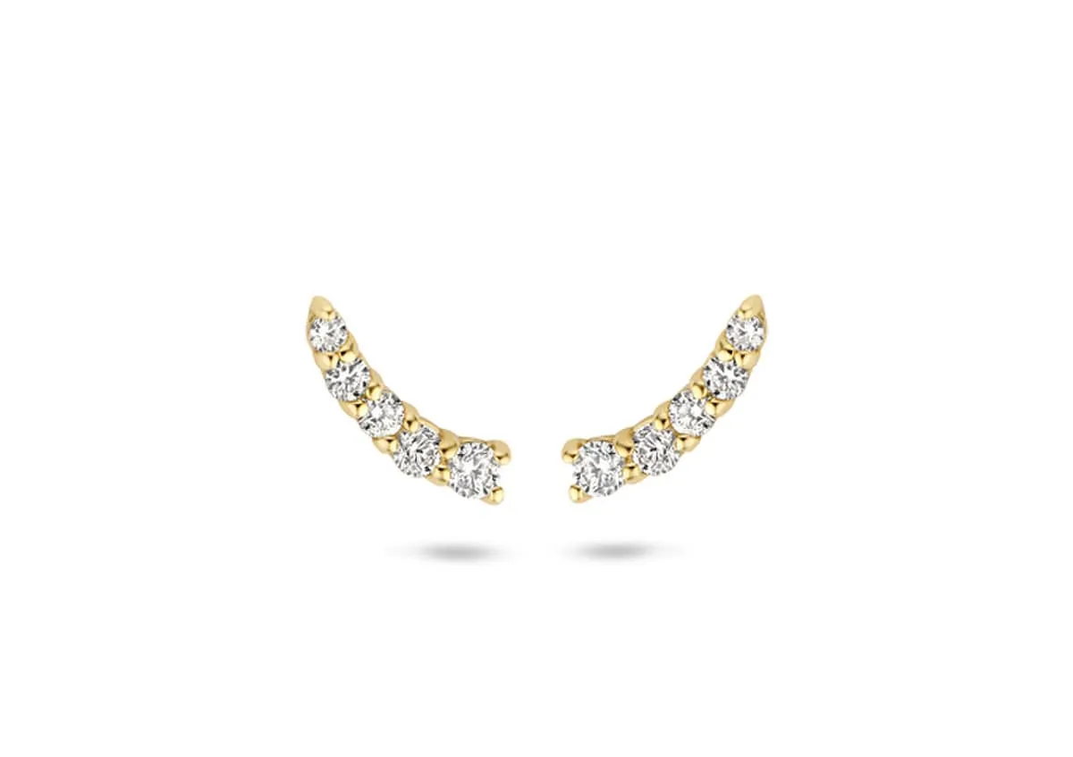 Blush - Boucles d'oreilles - Or Jaune 14k, Zircon (7319YZI)