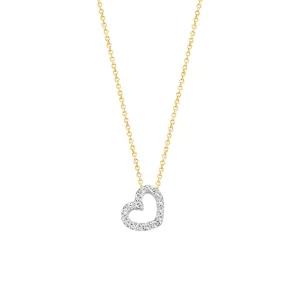 Blush - Collier Cœur - Or Jaune et Blanc 14k (3072BZI)