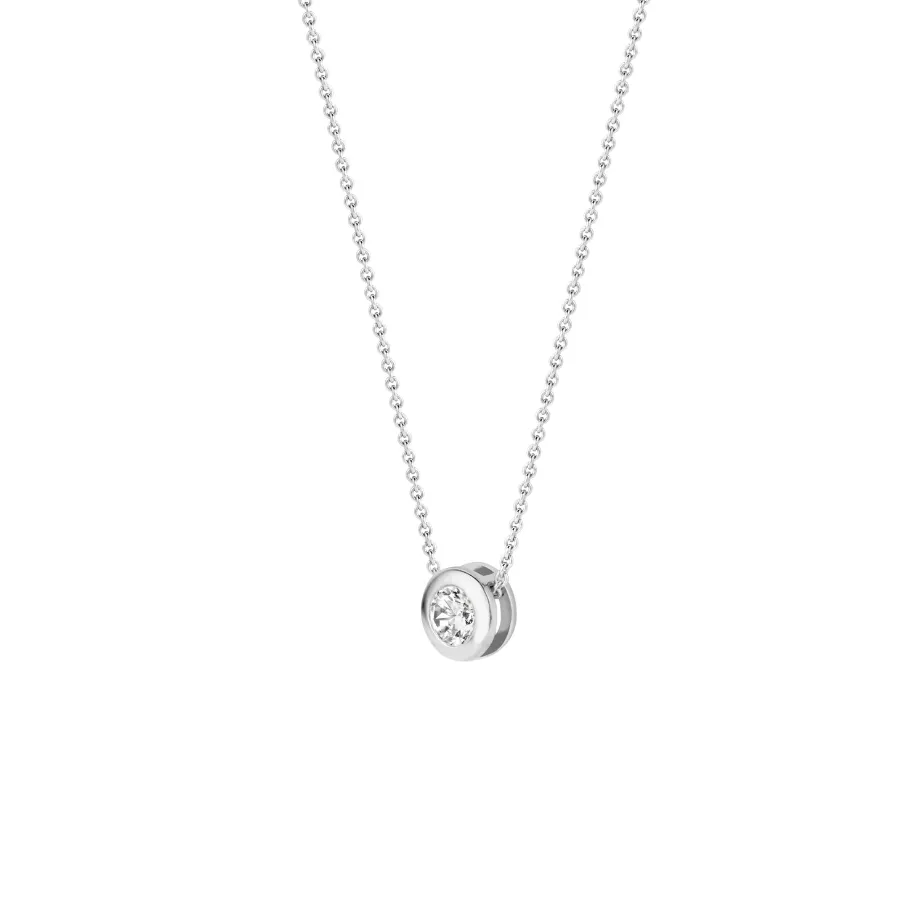 Blush - Collier - Or Blanc 14k, zircon (3052WZI)