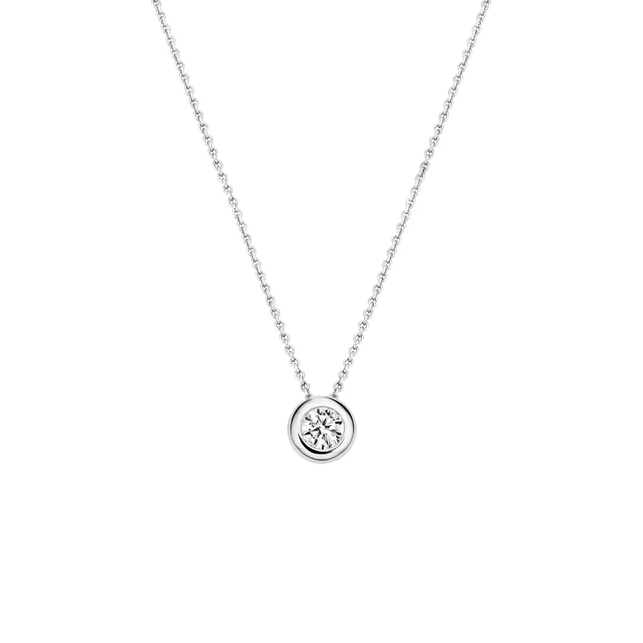 Blush - Collier - Or Blanc 14k, zircon (3052WZI)