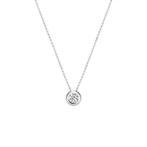 Blush - Collier - Or Blanc 14k, zircon (3052WZI)