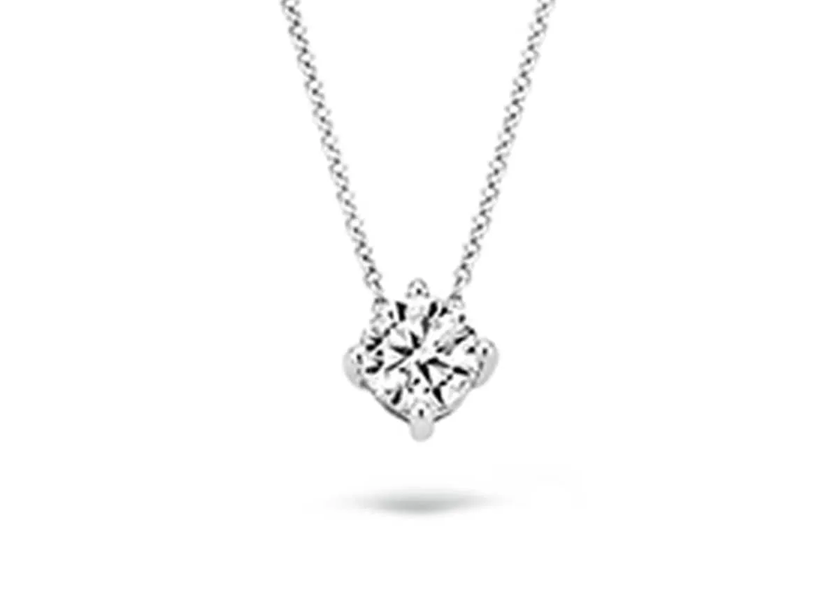 Blush - Collier - Or Blanc 14k, zircon (3057WZI)