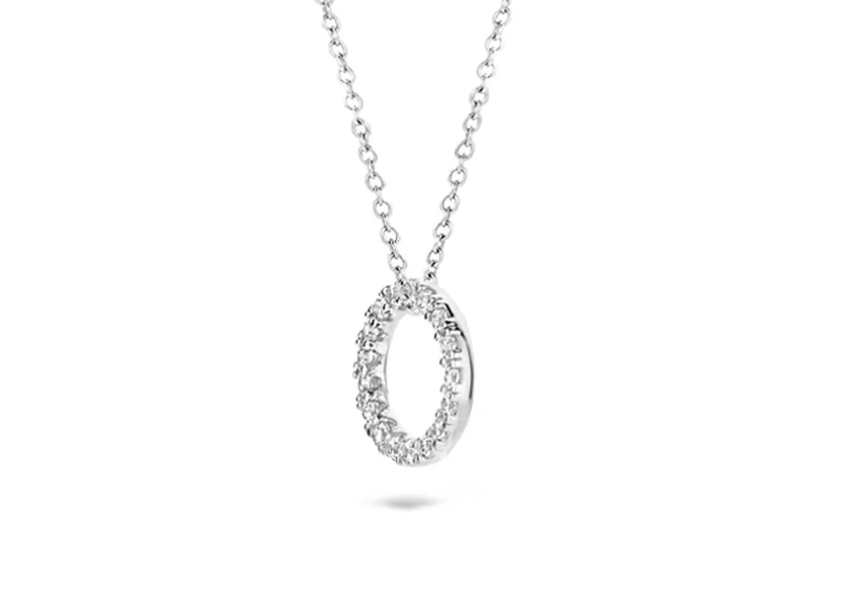 Blush - Collier - Or Blanc 14k, zircon (3065WZI)