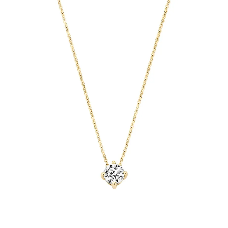 Blush - Collier - Or Jaune 14k, zircon (3057YZI)