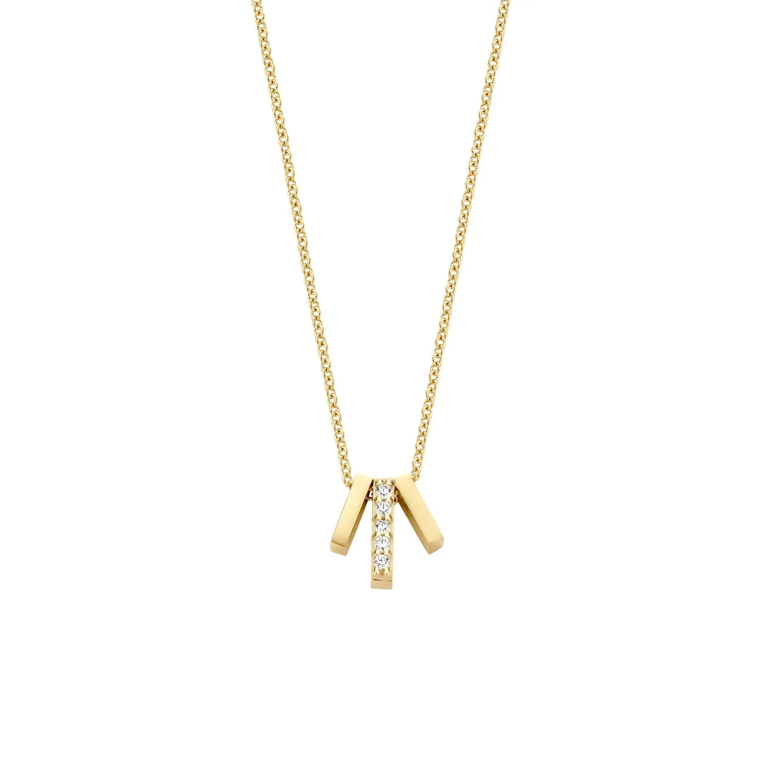 Blush - Collier - Or Jaune 14k, zircon (3122YZI)