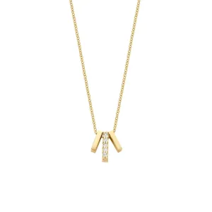 Blush - Collier - Or Jaune 14k, zircon (3122YZI)