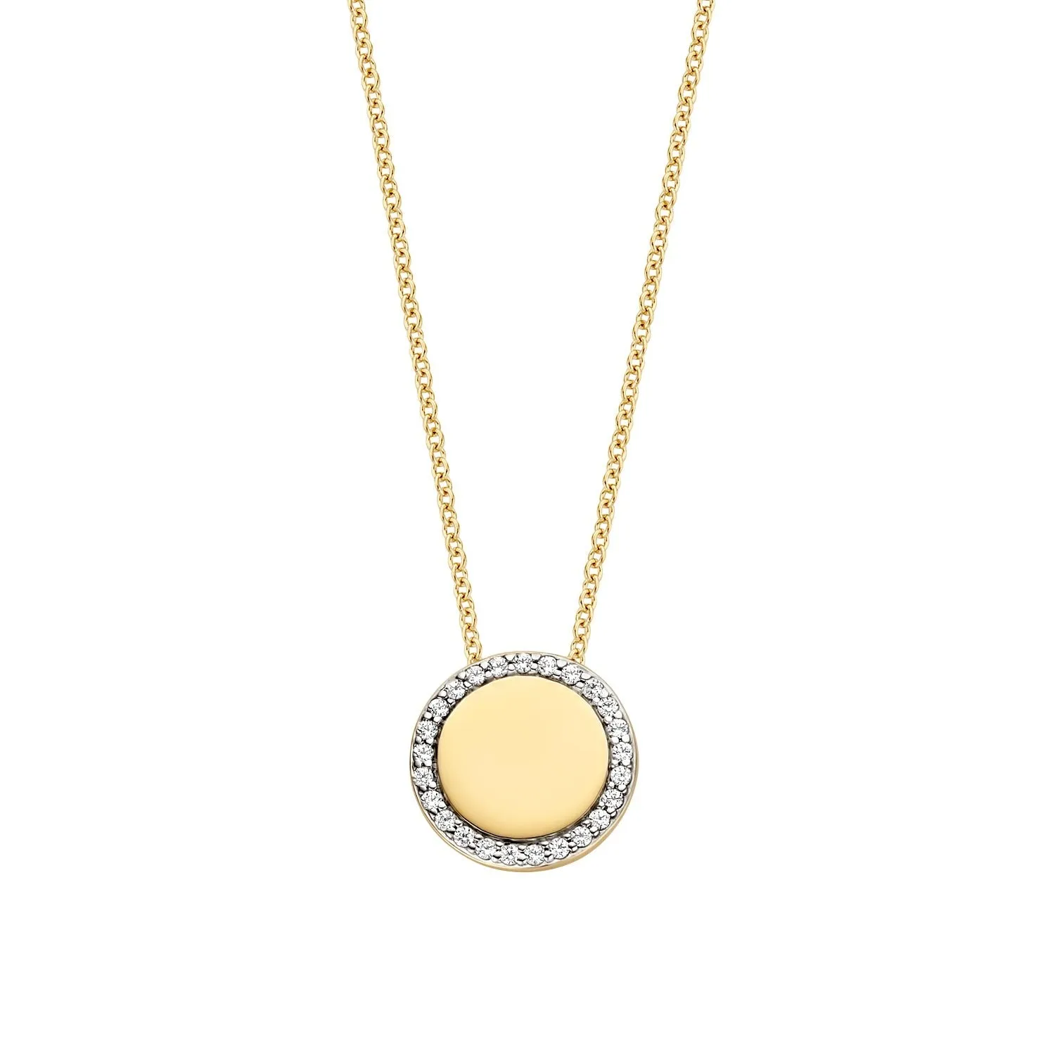 Blush - Collier - Or Jaune 14k, zircon (3124YZI)