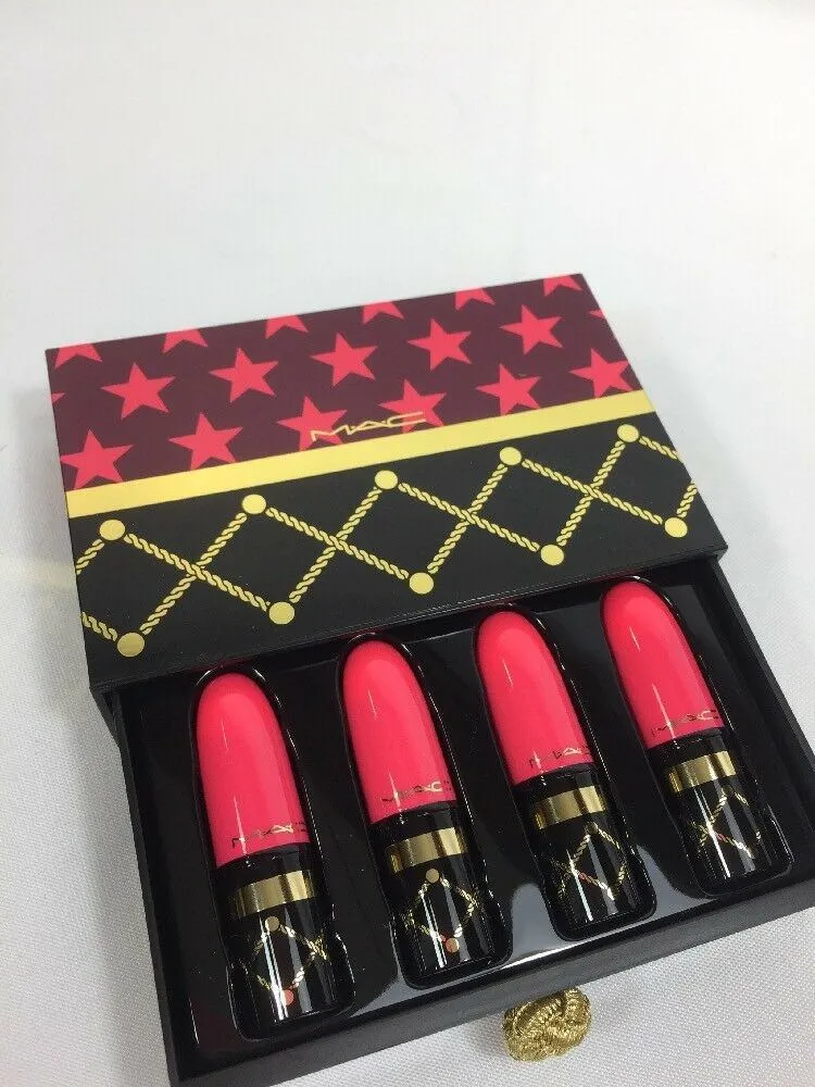BNIB MAC Nutcracker Sweet Pink Lipstick Kit Set Mini Holiday Collection 2016