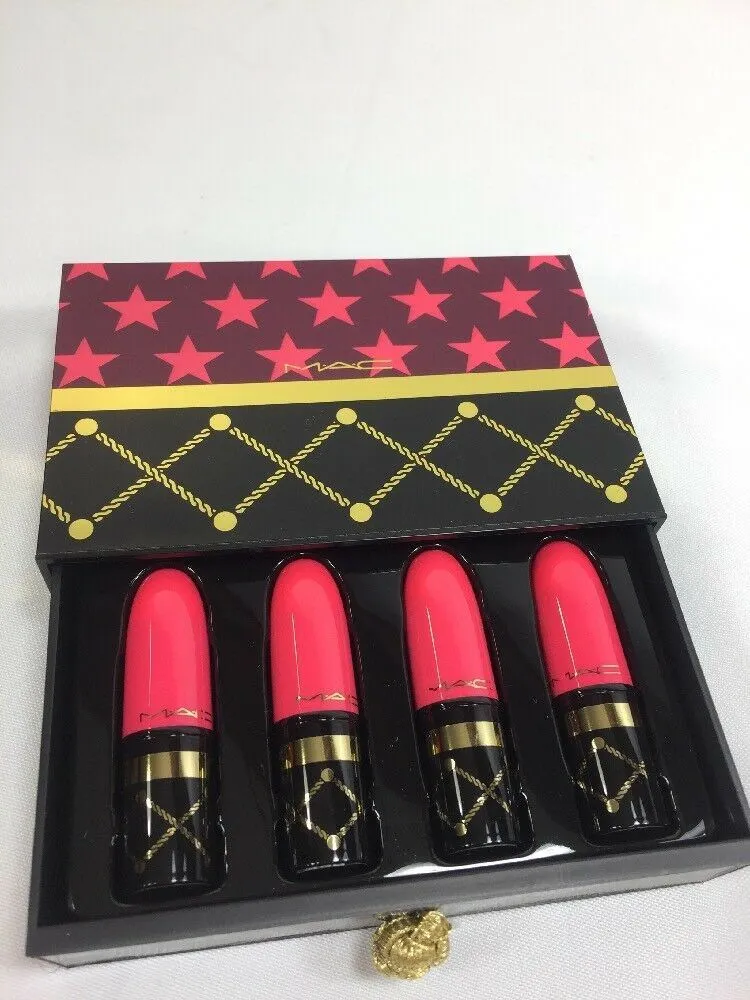 BNIB MAC Nutcracker Sweet Red Lipstick Kit Set Mini Holiday Collection 2016