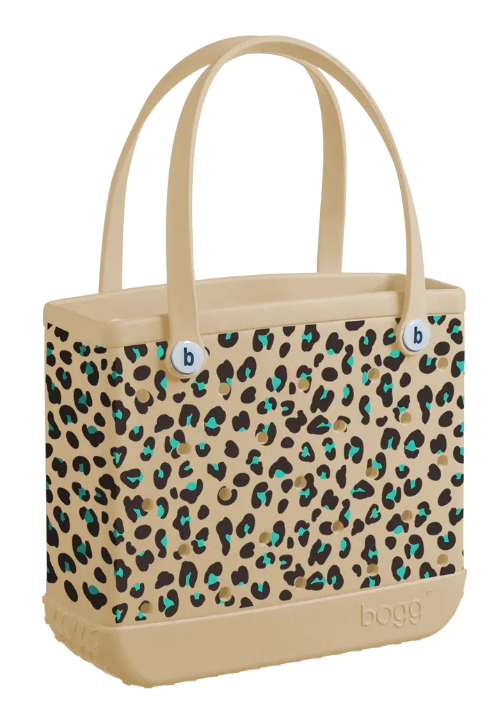 Bogg Bag Baby Leopard Turquoise