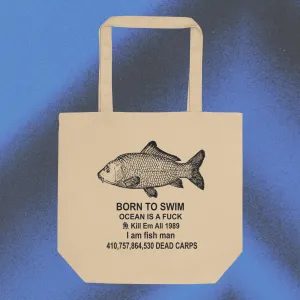 born to swim tote