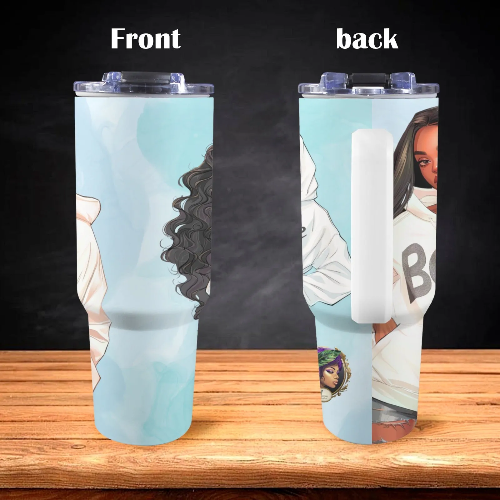 BOSS SLAY BAE 40oz Tumbler with Handle