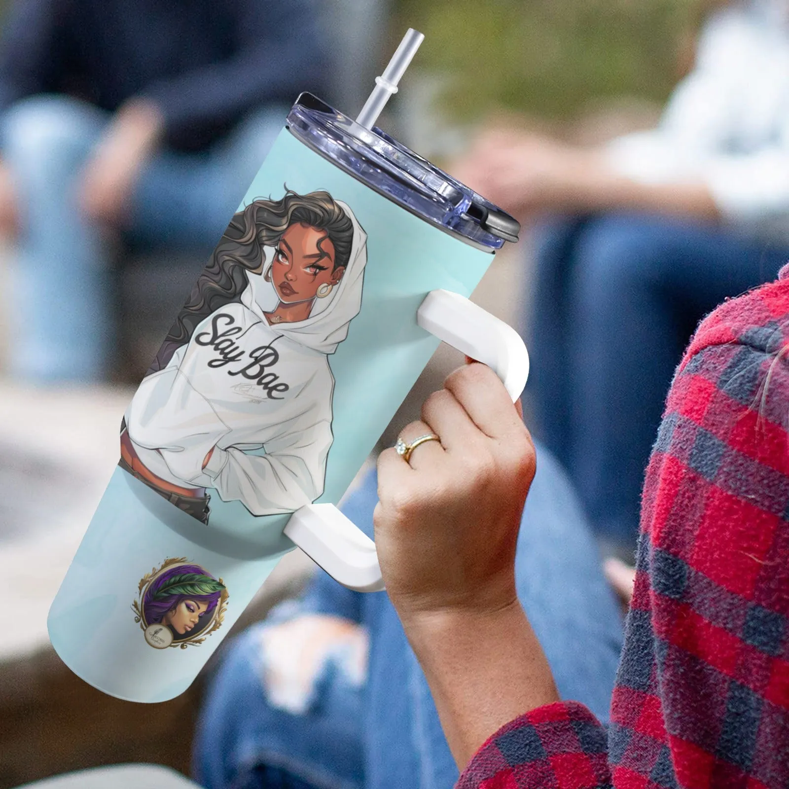 BOSS SLAY BAE 40oz Tumbler with Handle