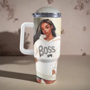 BOSS SLAY BAE 40oz Tumbler with Handle