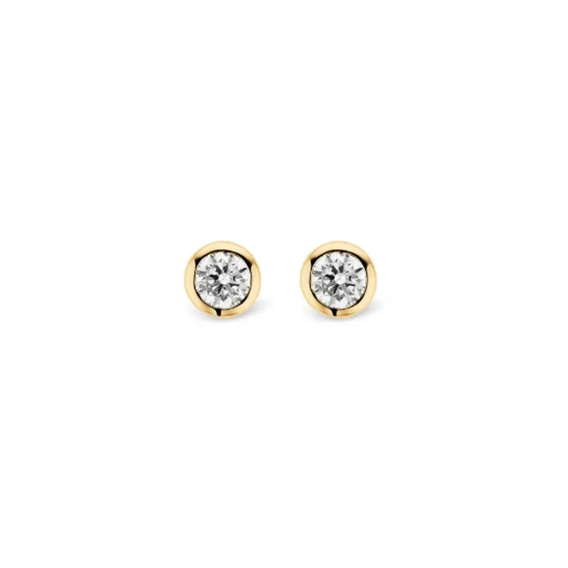 Boucles d'oreille TI SENTO - Plaqué Or, Zircons (7597ZY)