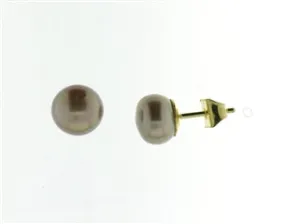 Boucles d'oreilles contre l'oreille - Or Jaune et Perle (939080P3)