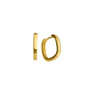 Boucles d'oreilles créoles - Or Jaune 18k 15,5mm (067204)