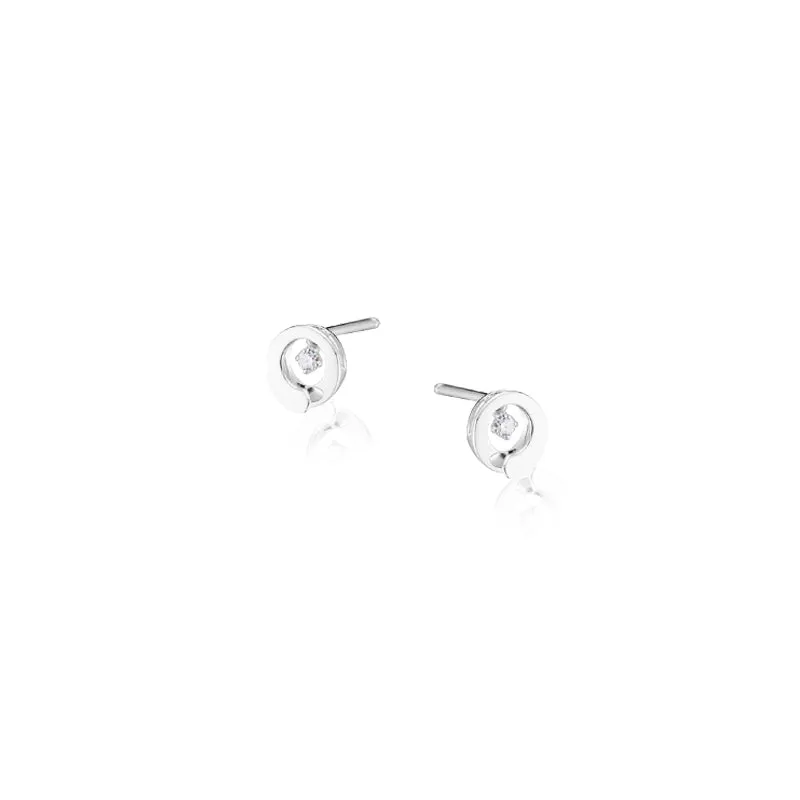 Boucles d'oreilles Garel Envol - Or Blanc, Diamants (74XC06G)