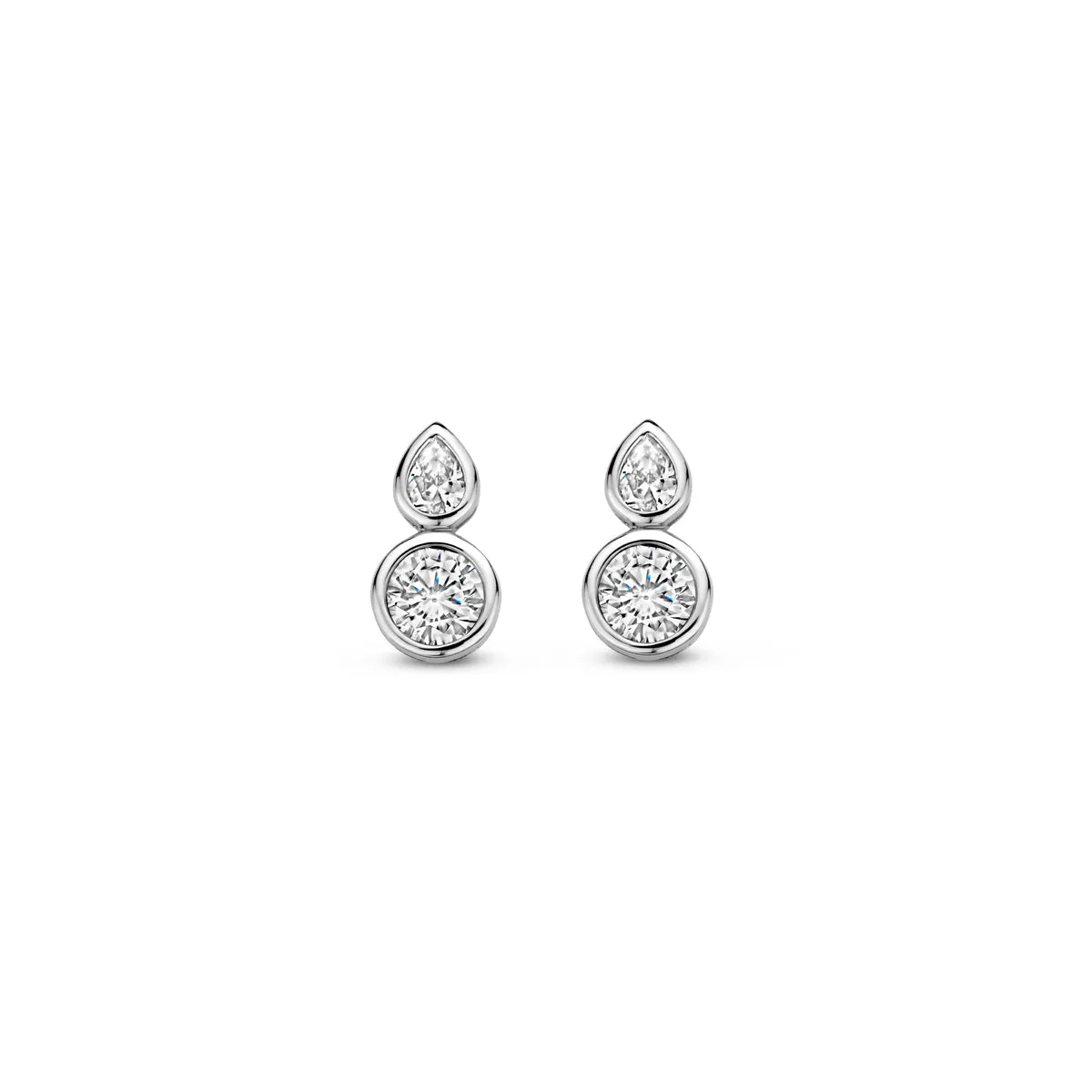 Boucles d'oreilles Naiomy - Argent et zircons (N4L59)
