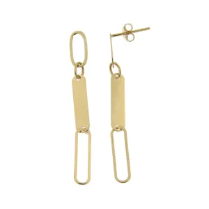 Boucles d'oreilles pendantes - Or Jaune (064368)