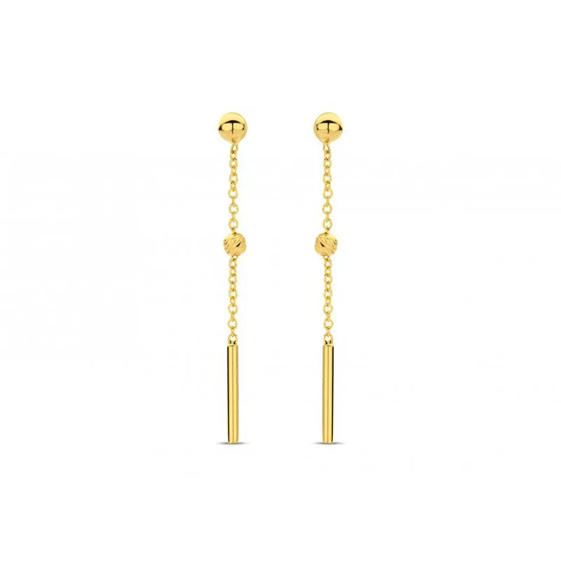 Boucles d'oreilles pendantes - Or Jaune (GO3689GE)