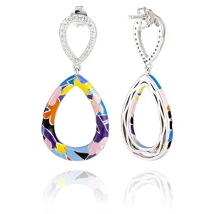 Boucles d'oreilles UNA STORIA - Willemstad, Argent et Zircons (BO14013)