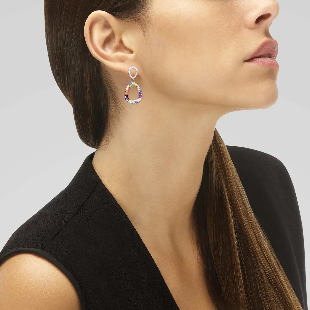 Boucles d'oreilles UNA STORIA - Willemstad, Argent et Zircons (BO14013)